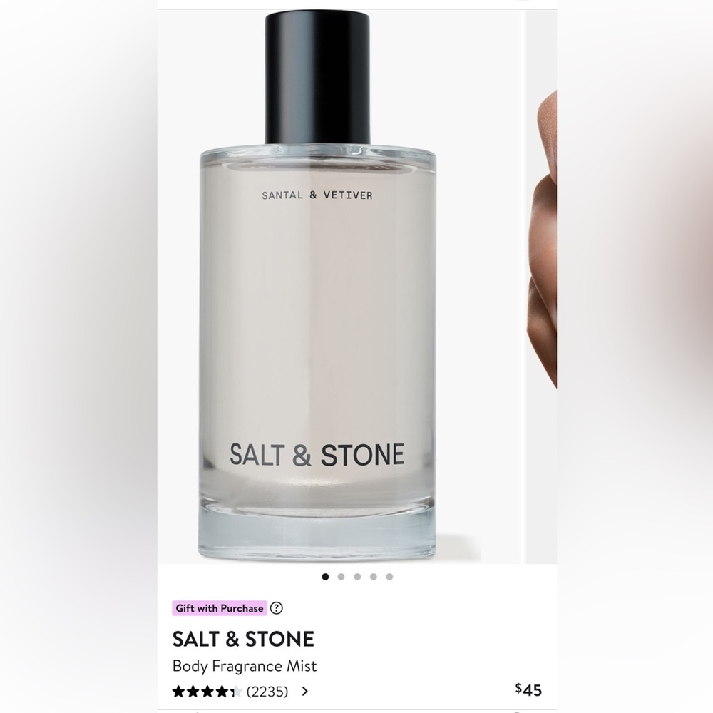 Salt & Stone Santal & Vetiver Body Oil - Clear
